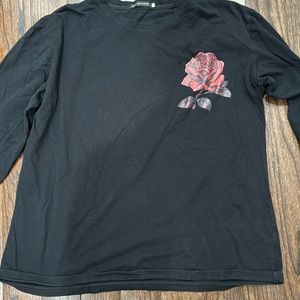 Long sleeve black men's shirt